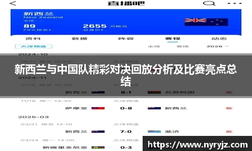 新西兰与中国队精彩对决回放分析及比赛亮点总结